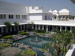 Taj Lake Palace - interior courtyard - Udaipur, Rajasthan, India Taj Lake Palace - interior courtyard - Udaipur, Rajasthan, India