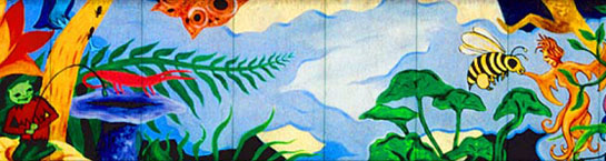 Rainbow Grocery mural - San Francisco, California Rainbow Grocery mural - San Francisco, California