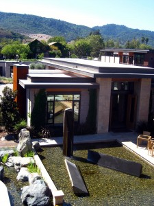From the pook deck, the Mayacamas mountains