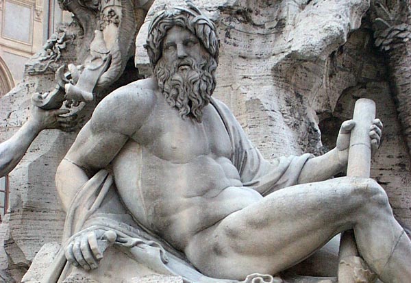 Bernini fountain at Piazza Navona - Rome, Italy Bernini fountain at Piazza Navona - Rome, Italy