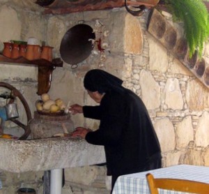 Cypriot grandmothers still wear traditional black in Cyprus mountain villages