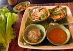Lao finger food at Tamarind restaurant, Luang Prabang, Laos