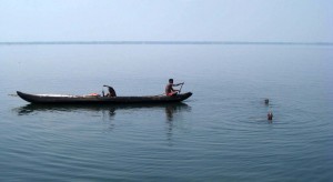 Stirring up the prawns - Kerala backwaters