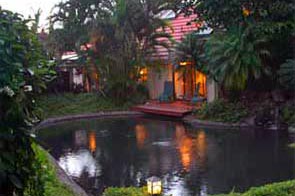 Pond at Huelo Flower Farm on Maui, Hawaii, USA