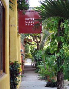 Entry to Hotel Cielo Rojo - San Francisco, Nayarit, Mexico Entry to Hotel Cielo Rojo in San Francisco, Nayarit, Mexico