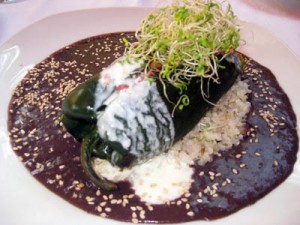 Smoked marlin-stuffed poblano at Bistro Organico, Hotel Cielo Rojo - San Francisco, Nayarit, Mexico Smoked marlin-stuffed poblano at Bistro Organico, Hotel Cielo Rojo in San Francisco, Nayarit, Mexico
