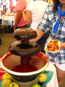 Tower of hot sauce for quince slices, Expo Membrillo 2010 - Atotonilquillo, Jalisco, Mexico Tower of hot sauce for quince slices, Expo Membrillo 2010, in Atotonilquillo, Jalisco, Mexico