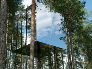 The Mirrorcube, Treehotel near Harads, Sweden