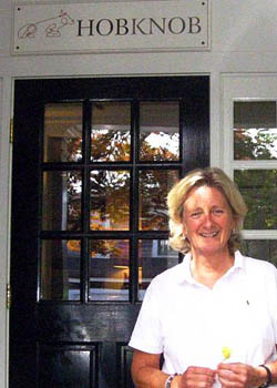 Maggie White, owner of Hob Knob Inn - Edgartown on Martha's Vineyard, Cape Cod, Massachusetts, USA