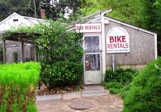 Bike rental on Martha's Vineyard, Cape Cod, Massachusetts, USA