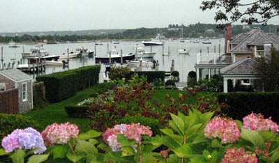 Edgartown harbor on Martha's Vineyard, Cape Cod, Massachusetts, USA