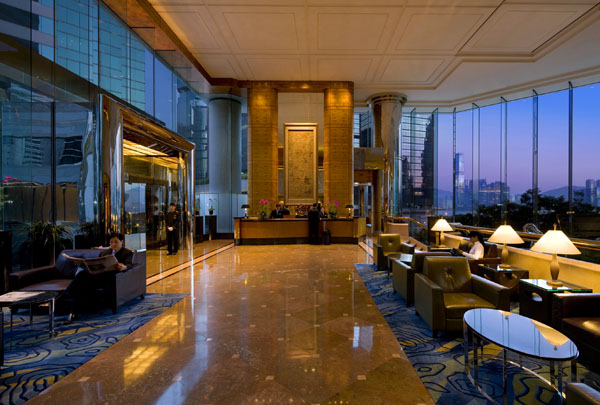 Lobby of JW Marriott Hong Kong Marriott - Hong Kong, China Lobby of JW Marriott Hong Kong Marriott in Hong Kong, China