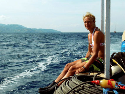 Delphine Robbe, Gili Eco Trust - Gili Islands, Indonesia Delphine Robbe, Gili Eco Trust in the Gili Islands, Indonesia
