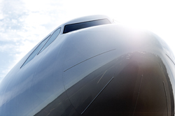 nose of Finnair Airbus 340