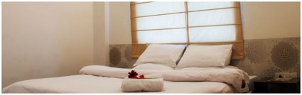 Bedroom, Green Leaf Hotel near New Delhi, India