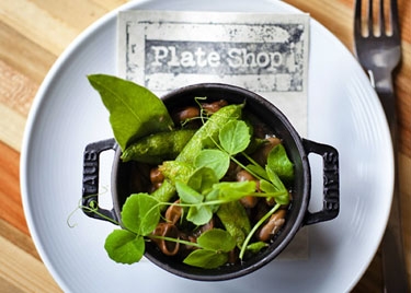 Plate Shop restaurant in Sausalito, California USA