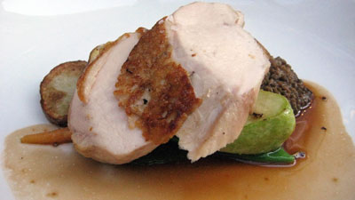 Organic chicken at Waterfront Restaurant & Wine Bar - Kelowna, British Columbia, Canada Organic chicken at Waterfront Restaurant & Wine Bar in Kelowna, British Columbia, Canada