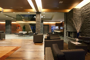 Lobby, Bohinj Park Hotel in Triglav National Park, Slovenia 
