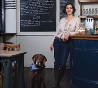 Geetie Singh, proprietress, Duke of Cambridge organic gastropub - London, England Geetie Singh, proprietress, Duke of Cambridge organic gastropub in London, England