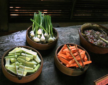 Fresh veggies, Wildernest in Goa, India