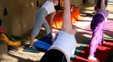 Yoga class, Yoga Magic in Anjuna, Goa, India