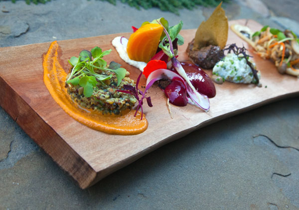 Vegan charcuterie at Gather - Berkeley, Calif., USA Vegan charcuterie at Gather in Berkeley, Calif., USA